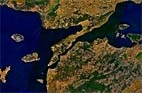 Google Earth Image of the Gallipoli Pennisula
