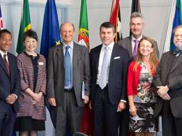Representatives from the ANU and embassies of Portuguese-speaking countries