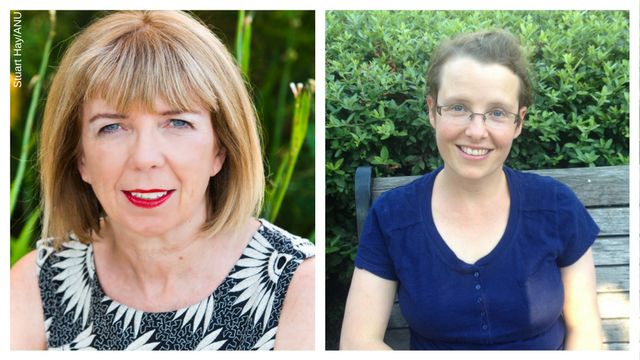  ARC grant winners Professor Ann McGrath (left) and Associate Professor Katherine Bode. Images: Stuart Hay/supplied
 
