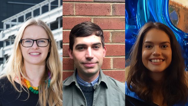  Sarah Jones (L), Victor Ferguson, and Hayley Pring loved their time in the ANU School of Politics and International Relations
 