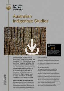 Australian Indigenous Studies discipline flyer
