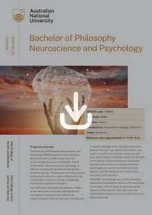Bachelor of Philosophy Neuroscience and Psychology flyer