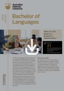 Bachelor of Languages flyer