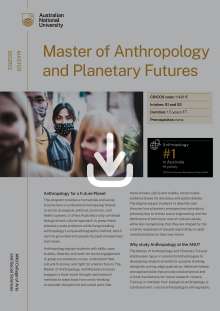 Master of Anthropology and Planetary Futures flyer