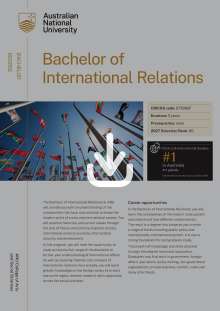 ANU Bachelor of International Relations flyer