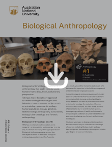ANU Biological Anthropology flyer