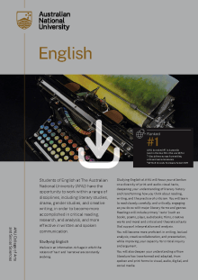 ANU English flyer