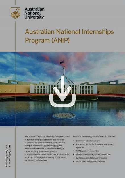Australian National Internships Program flyer