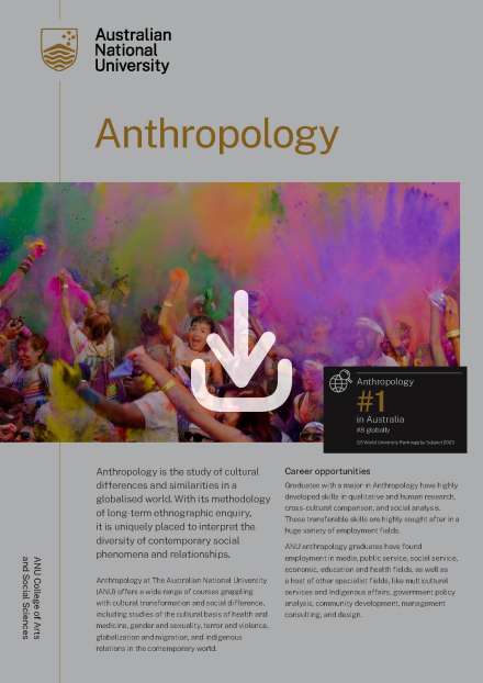 Anthropology discipline flyer
