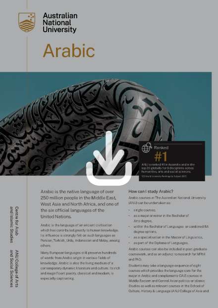 Arabic discipline flyer