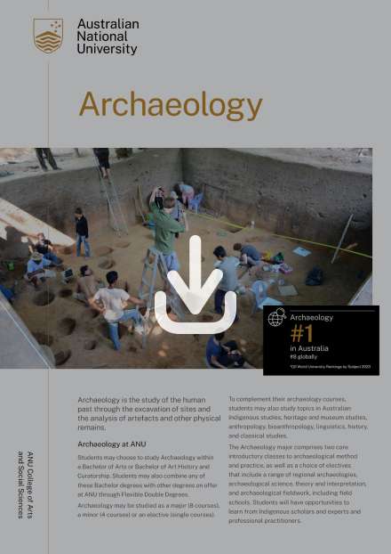 Archaeology discipline flyer