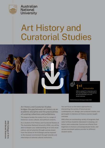Art History and Curatorial Studies flyer