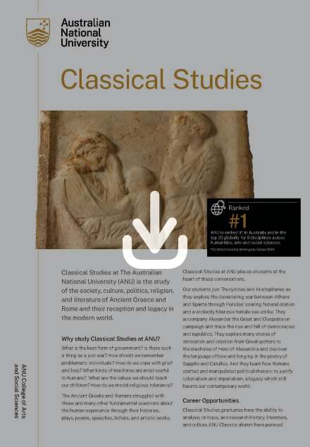 Classical Studies discipline flyer