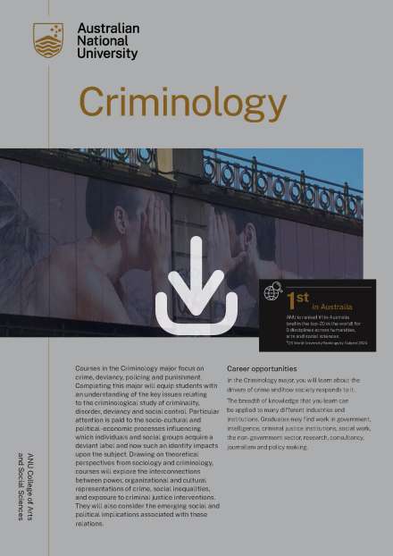 Criminology discipline flyer