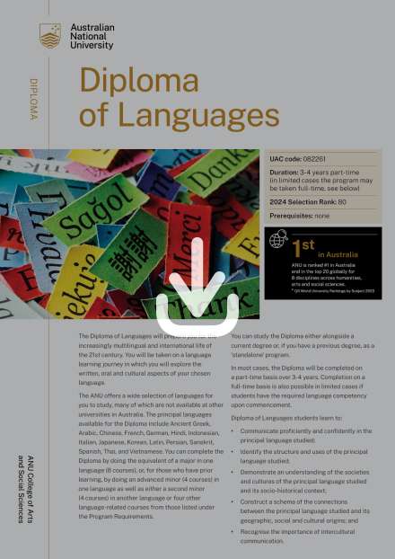 Diploma of Languages flyer