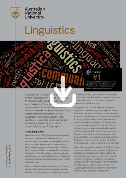Linguistics flyer