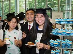 It wouldn't be a CASS graduation without our famous blue cupcakes