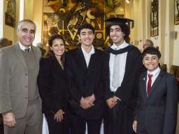 One of the many families who celebrated on CASS graduation day