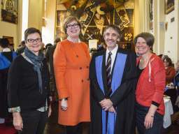 (L-R) CASS Associate Dean (Students) Dr Johanna Rendle-Short, College General Manager Linda Addison, Interim Dean Prof. Paul Pickering and Associate Dean (Research Training) Dr Ann Evans