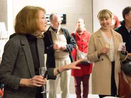 E/Prof Minchin, curator of the ANU Classics Museum, speaking at the app launch