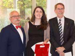 Pia Cashel with the Ambassador and Professor Young