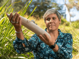 Dr Andrews believes museums must engage with the complex histories of the artefacts in their collections. Photo: Dave Fanner/ANU