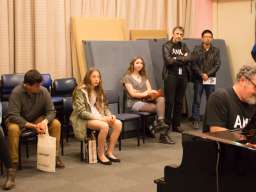 2015 Coombs Creative Fellow, Andrew Farriss of INXS, at the School of Music Open House