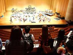 Watching Goulburn students rehearse in Llewellyn Hall