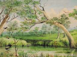 The Gawler River, 1844, water colour. Art Galery of South Australia