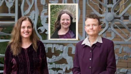  From left, Professor Melanie Nolan, Professor Laurajane Smith (inset) and Dr Carolyn Strange.
 