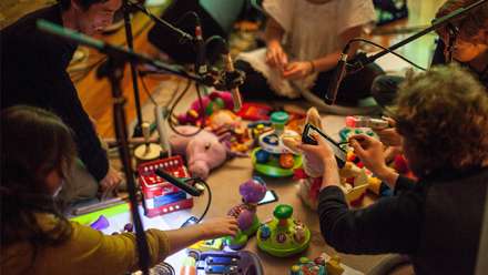  ANU Experimental Music Studio event at the 2015 You Are Here Festival. Photo by Adam Thomas.
 