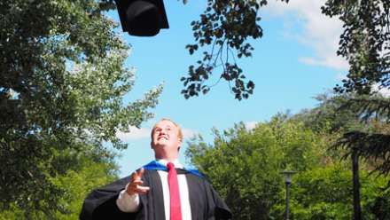 Ben Duggan on graduation day.
 