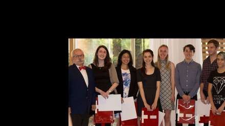  The Swiss Ambassador with the 2015 Swiss Prize awardees 