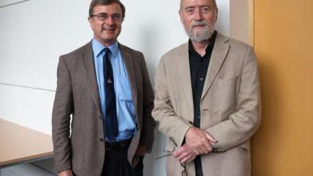  (L-R) Professor Alan Hajek and Professor Frank Jackson. 
 