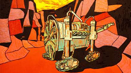  KNEES: Canal Excavation Vehicle, 2 block reduction cut, 2015 
 