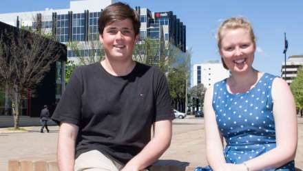  Lach Forrester and Annneke Meehl are among six ANU students off to Washington this January for internships in Congress.
 