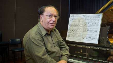 Emeritus Professor Larry Sitsky. Image: Stuart Hay, ANU
 