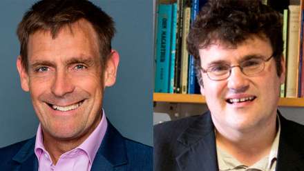  Professor Nicholas Brown (left) and Professor Frank Bongiorno will be inducted into the Academy in October.
 
