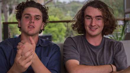  Nick Crowley and Ned Walsh. Image: supplied.
 