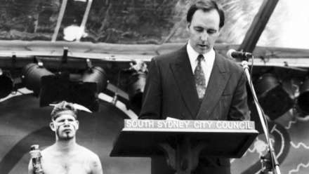  Paul Keating delivering the 1992 'Redfern Speech', one of the ways his government sought to shape Australia's image. Image: National Archives of Australia
 