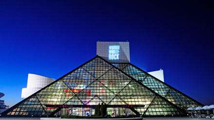  The Rock and Roll Hall of Fame and Museum in Cleveland, Ohio. Photo by Tony Fischer on flickr.
 