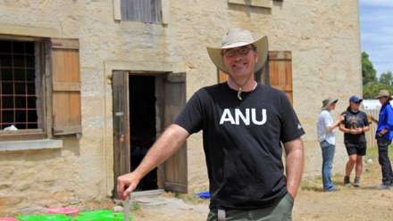 Triabunna Field School leader Dr Ash Lenton. Image: ABC Radio Hobart
 