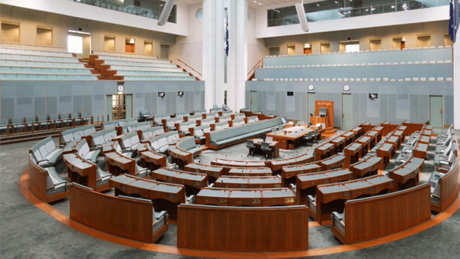  Australia's House of Representatives, where the national government is formed
 