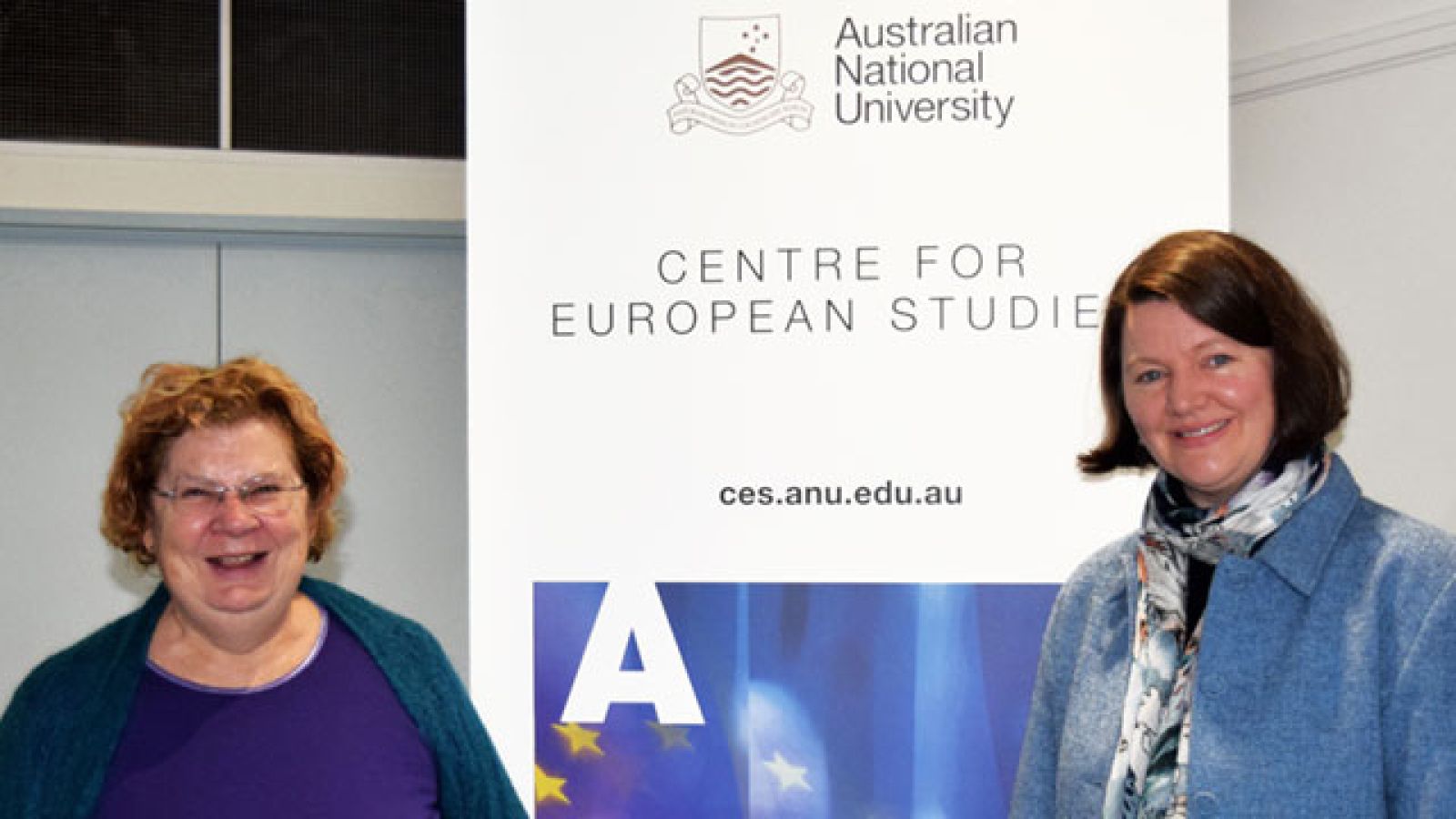  Dr Hazel Moir (left) and Centre Associate Director Dr Annmarie Elijah celebrate the EU grants. 