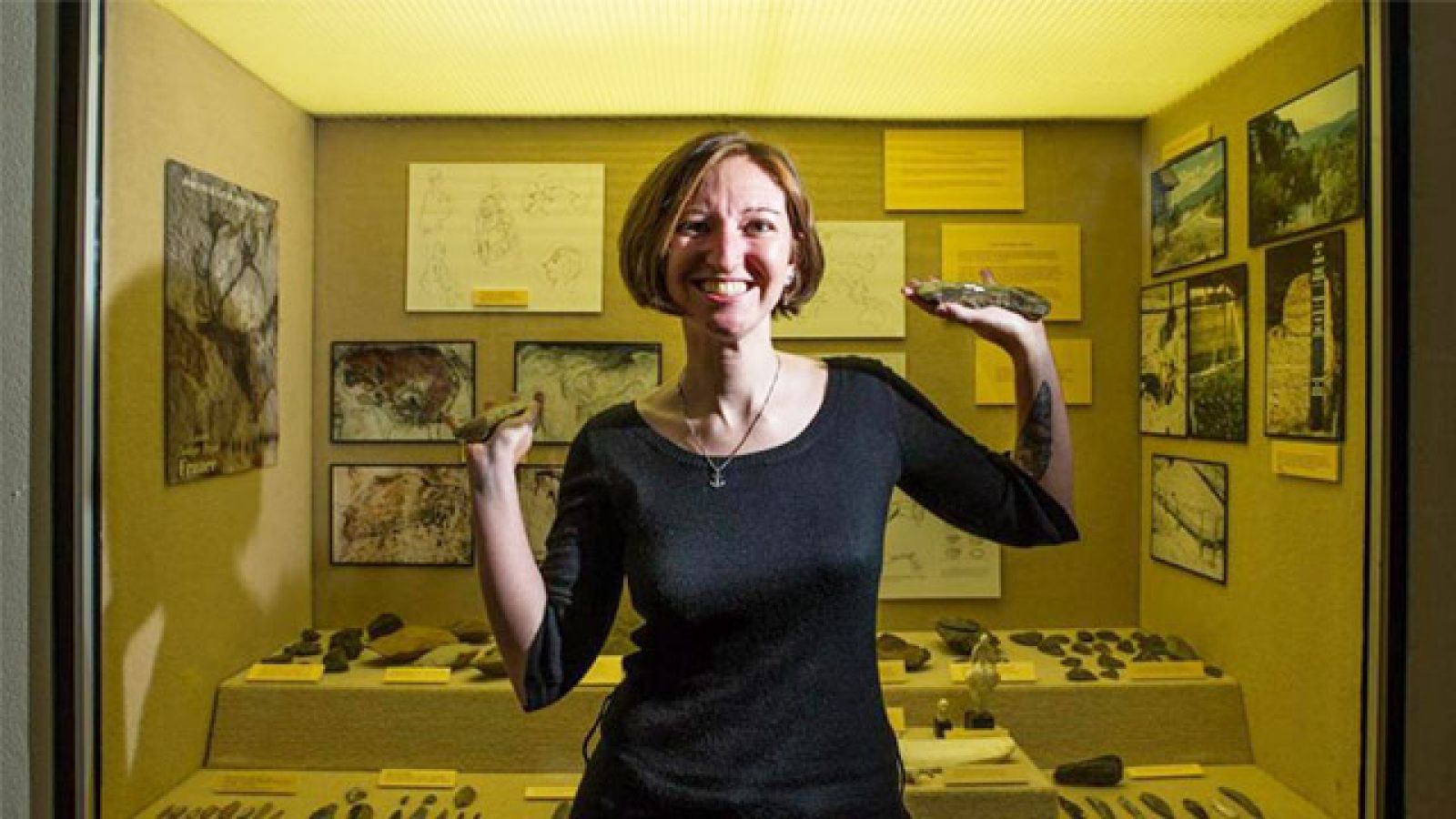 European archaeology lecture Dr Catherine Frieman. Photo by Stuart Hay.