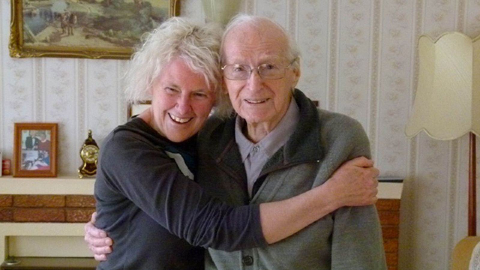 Associate Professor Christine Helliwell with Jack Tredrea, oldest remaining veteran of Z Special Unit.