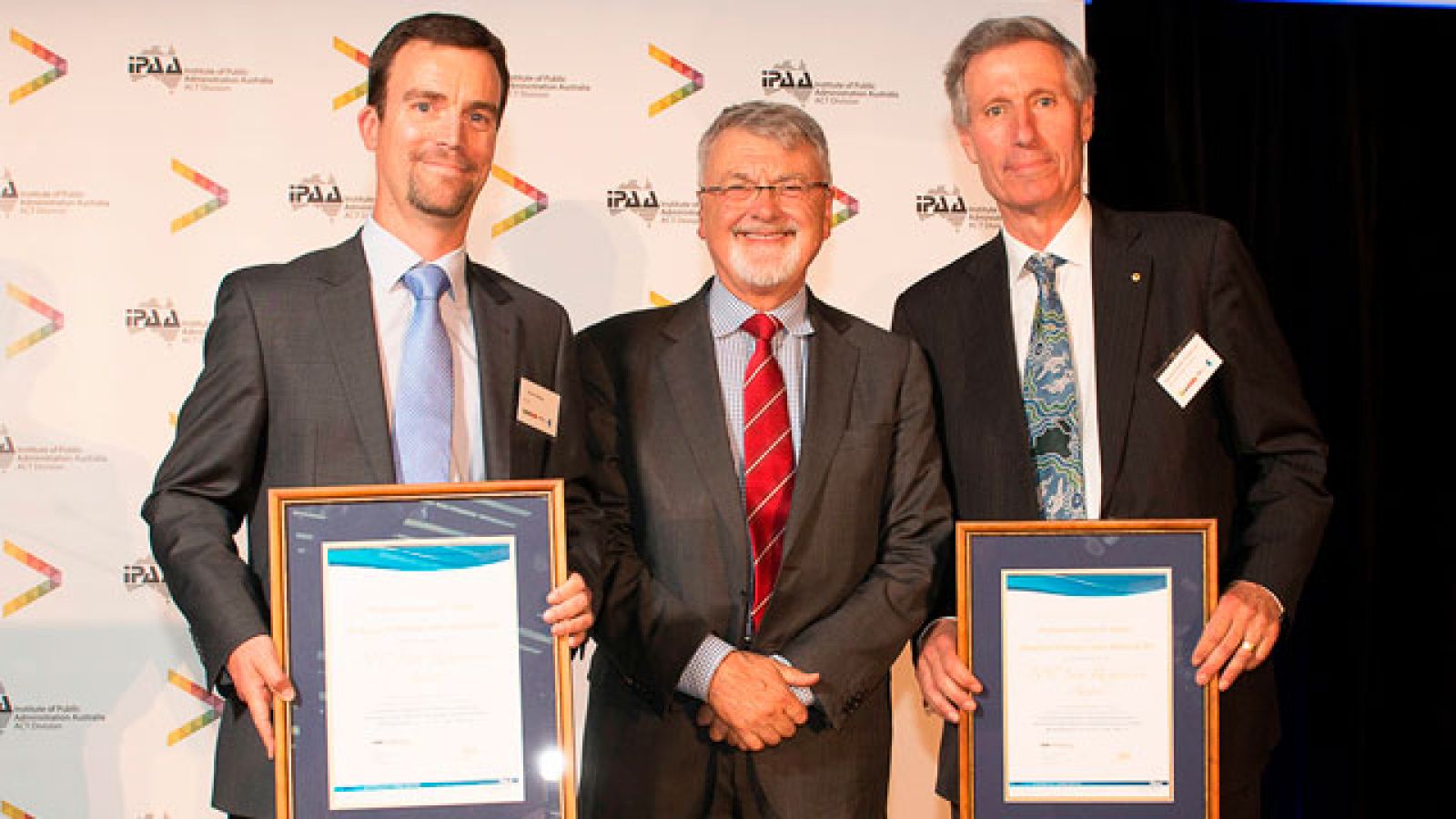  From left, Professor Darren Halpin, Professor Peter Shergold (National President of IPAA), and Emeritus Professor John Warhurst. Image courtesy: IPAA  