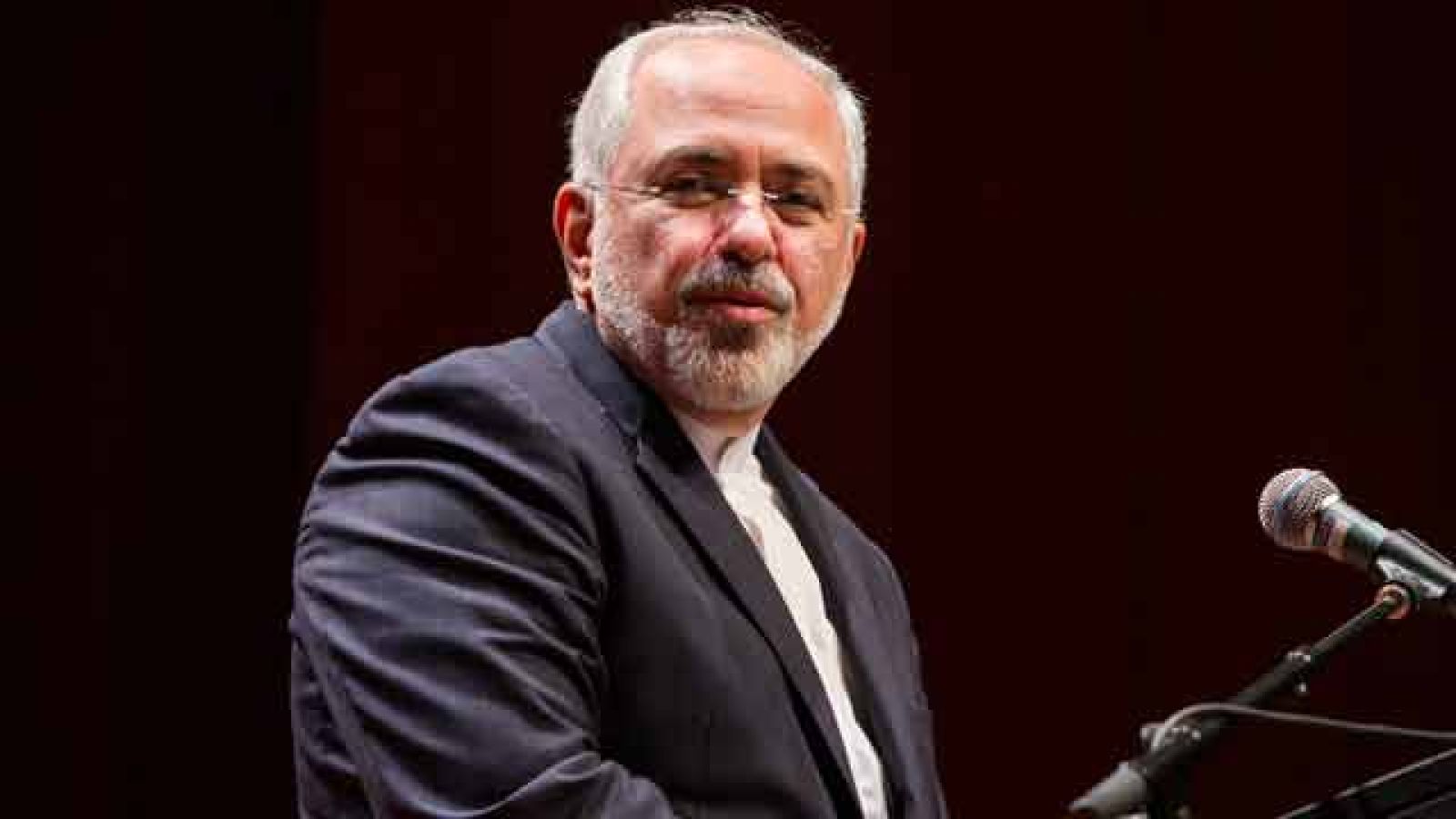 Dr Zarif addresses an audience at the ANU. Photo by Stuart Hay/ANU