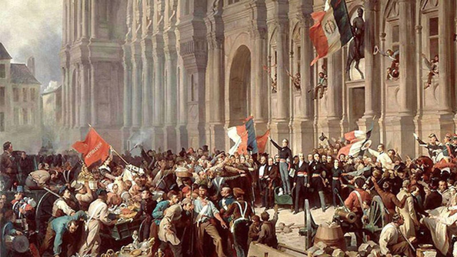 Painting by Henri Félix Emmanuel Philippoteaux.