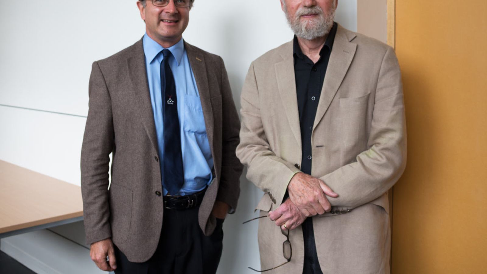  (L-R) Professor Alan Hajek and Professor Frank Jackson. 
 